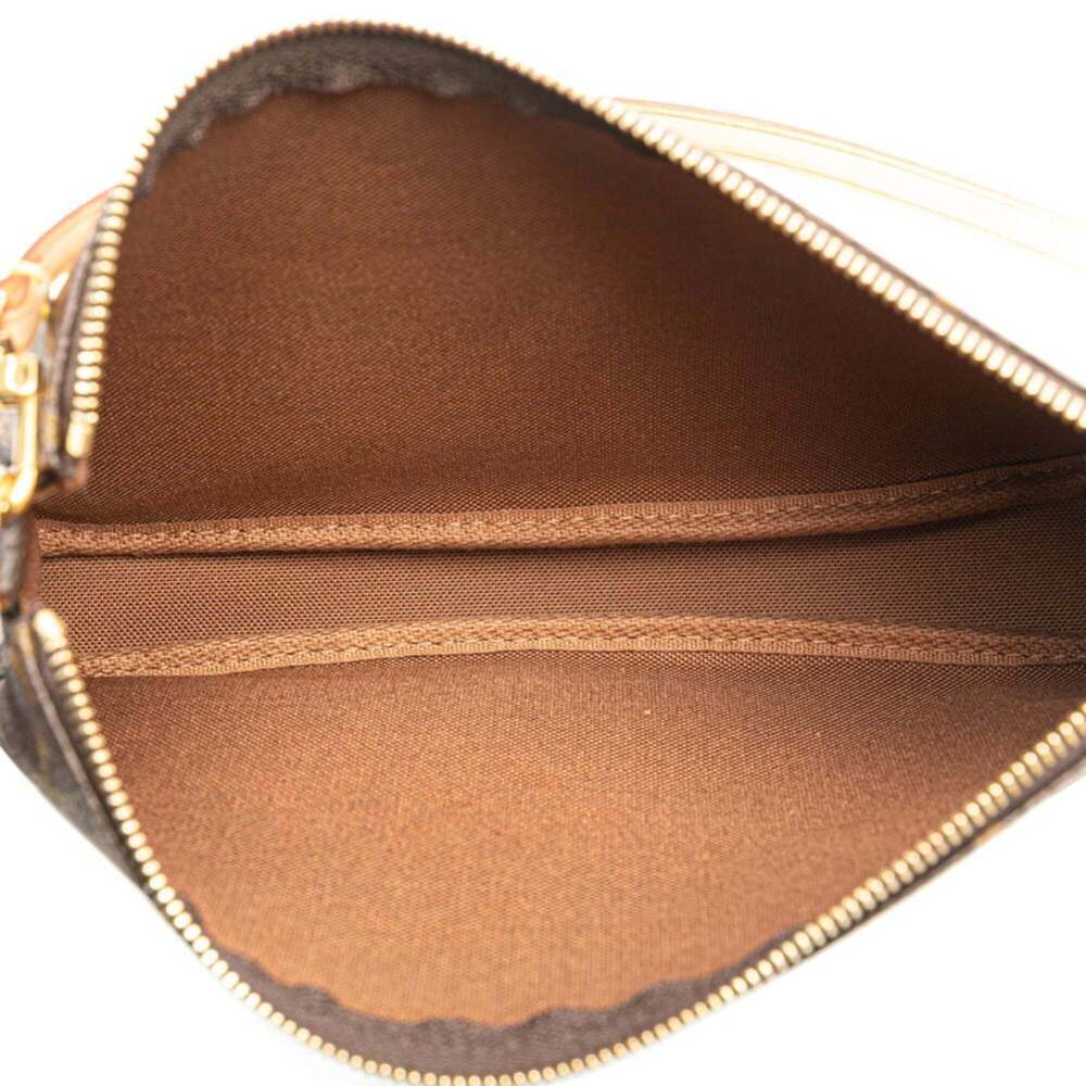 LOUIS VUITTON Brown Monogram Leather Pochette Mini Bag - Picture 8 of 12